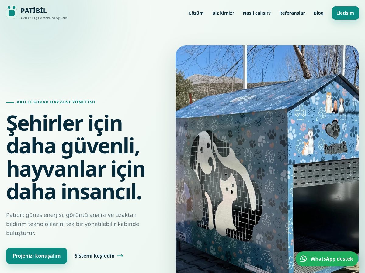 Landing-page snapshot of patibil.com