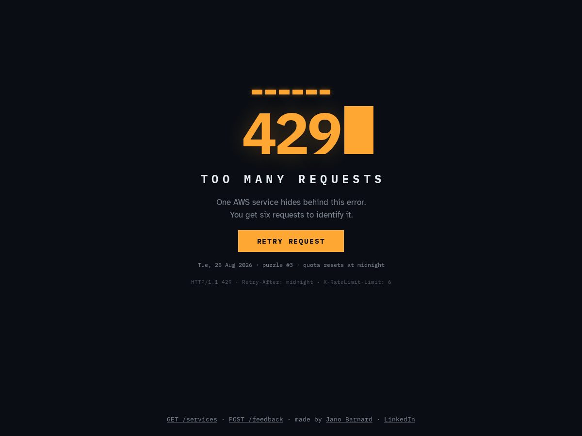 Landing-page snapshot of play429.com