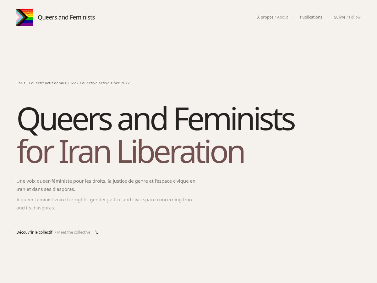 Landing-page snapshot of qffil.org