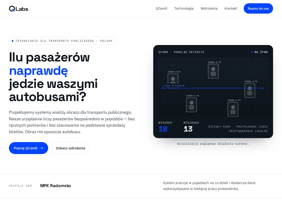 Landing-page snapshot of qlabs.systems