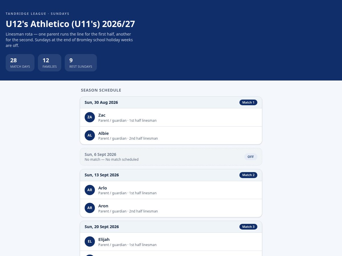 Landing-page snapshot of runningtheline.xyz