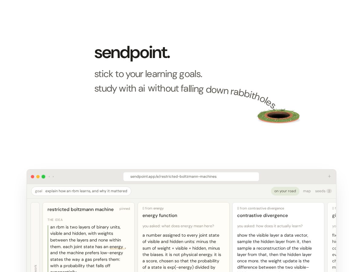 Landing-page snapshot of sendpoint.app
