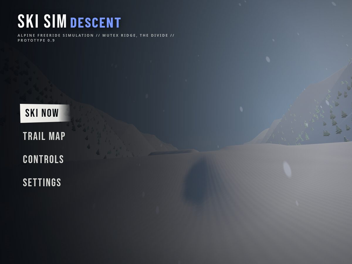 Landing-page snapshot of skisim.app