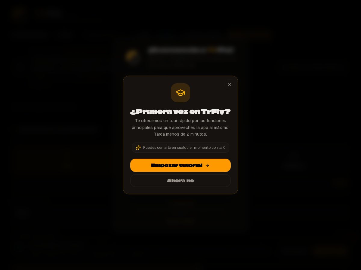 Landing-page snapshot of trfly.xyz