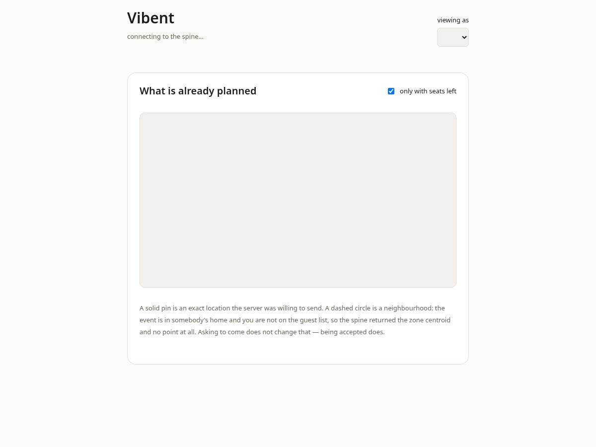 Landing-page snapshot of vibent.app