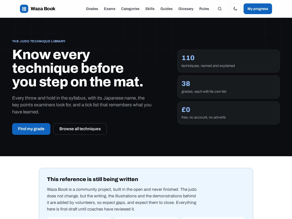 Landing-page snapshot of wazabook.com