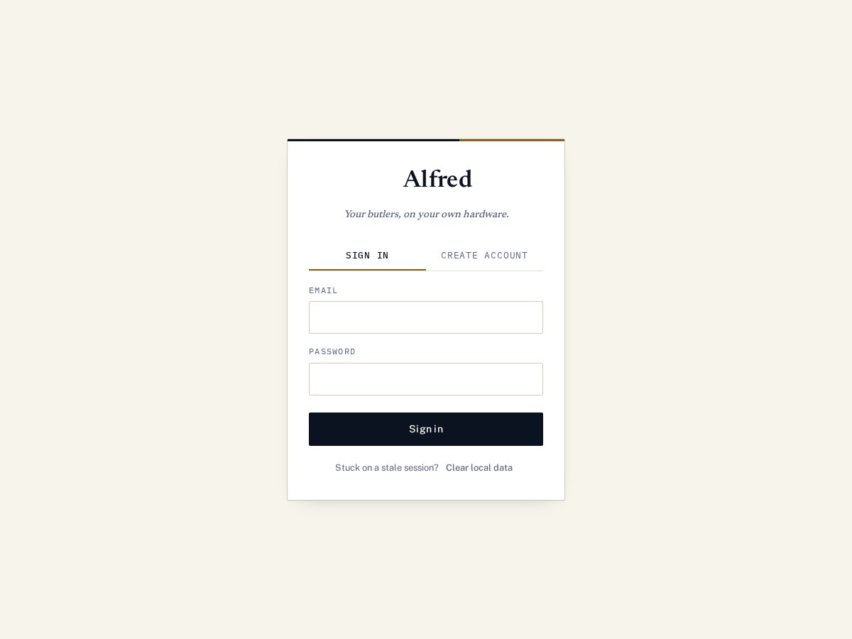 Landing-page snapshot of alfred-butler.com