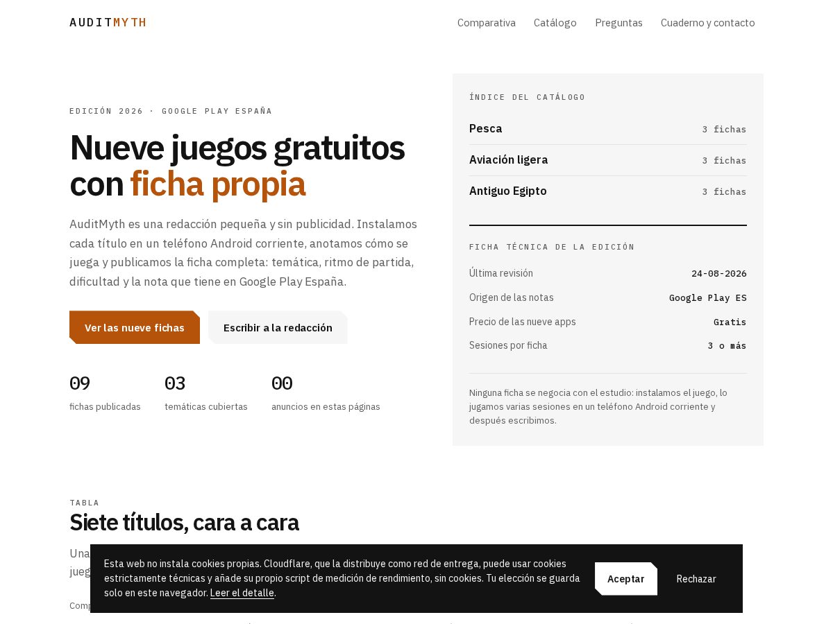 Landing-page snapshot of auditmyth.com