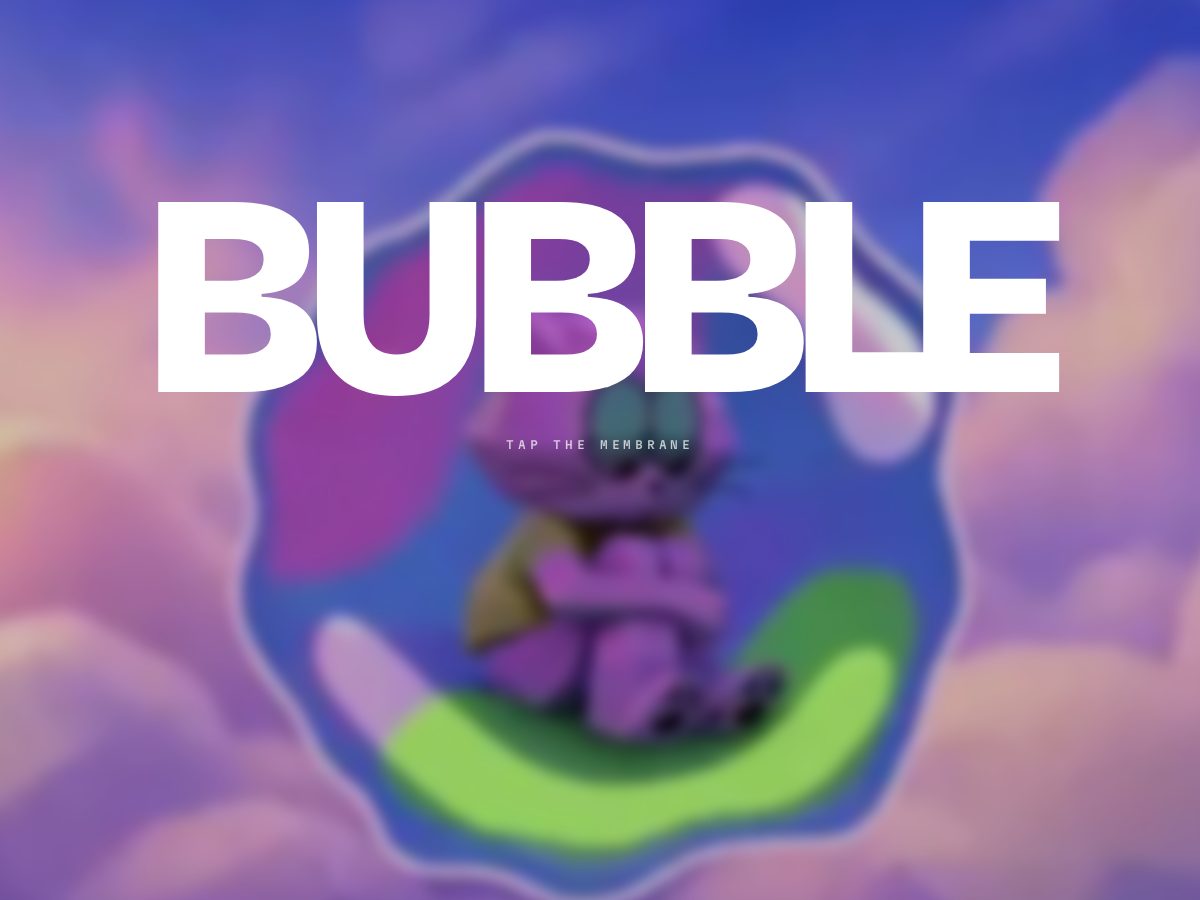 Landing-page snapshot of bubblecat.fun