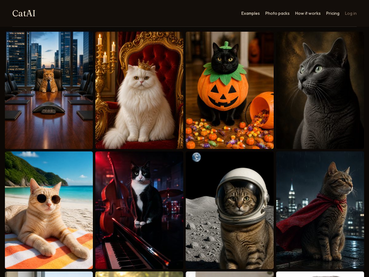 Landing-page snapshot of catai.photos