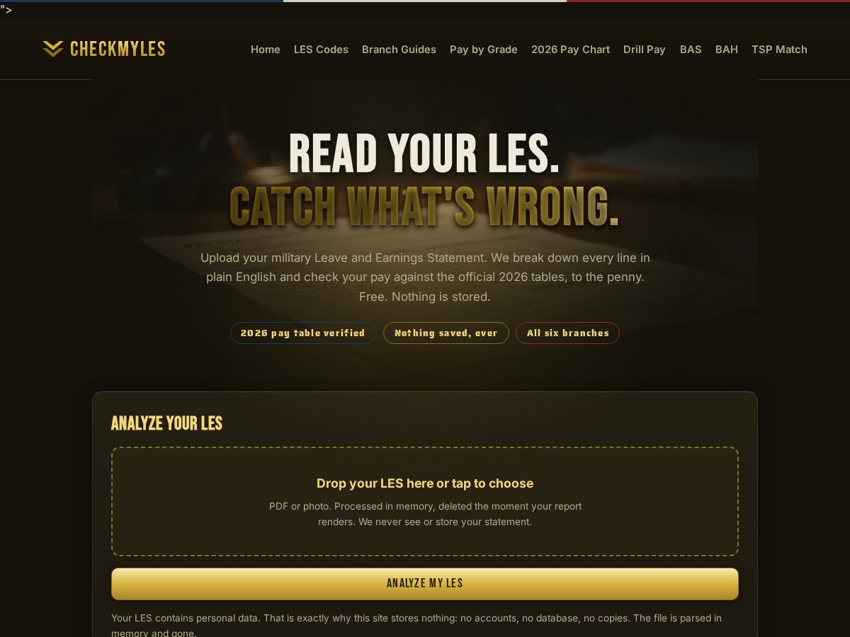 Landing-page snapshot of checkmyles.com