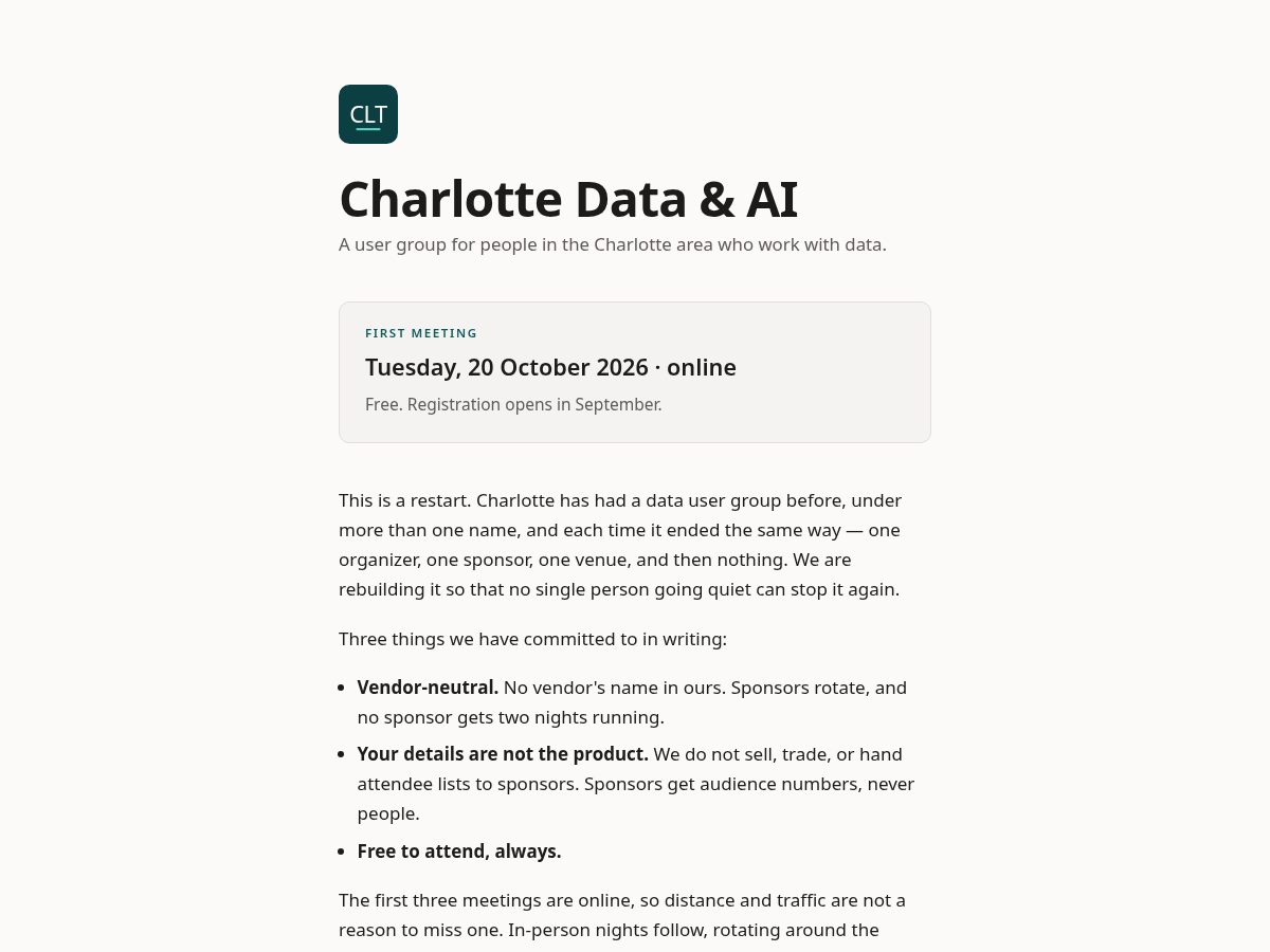 Landing-page snapshot of cltdata.org