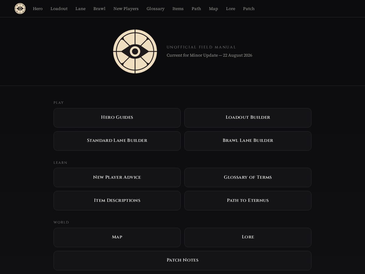 Landing-page snapshot of doctrineguides.com