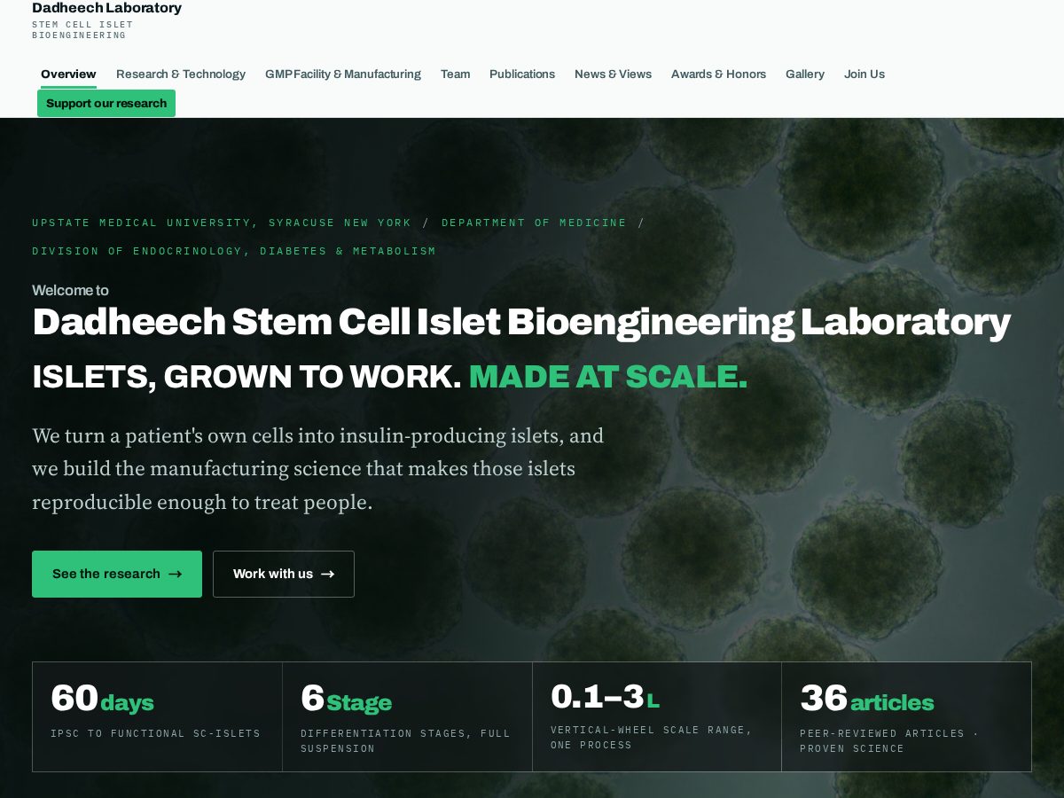 Landing-page snapshot of dscib-lab.com