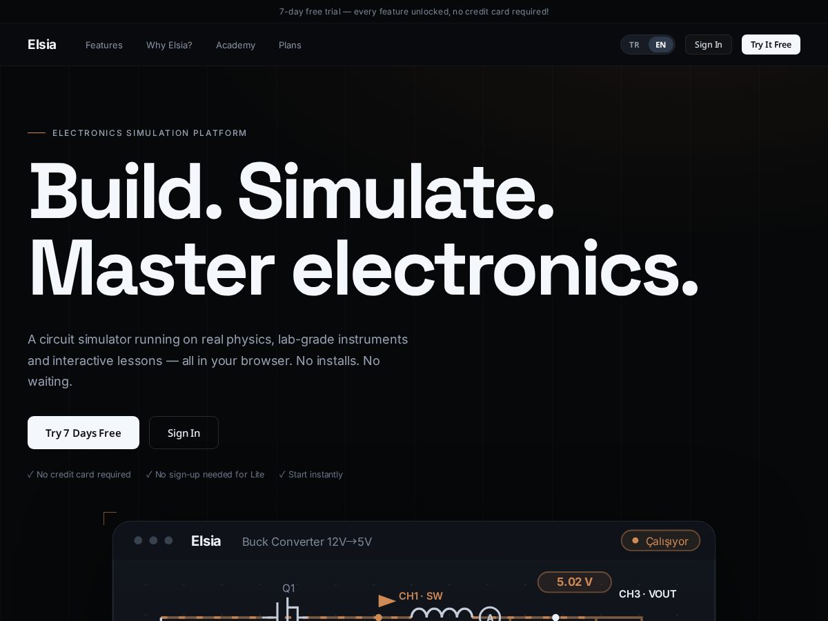 Landing-page snapshot of el-sia.com