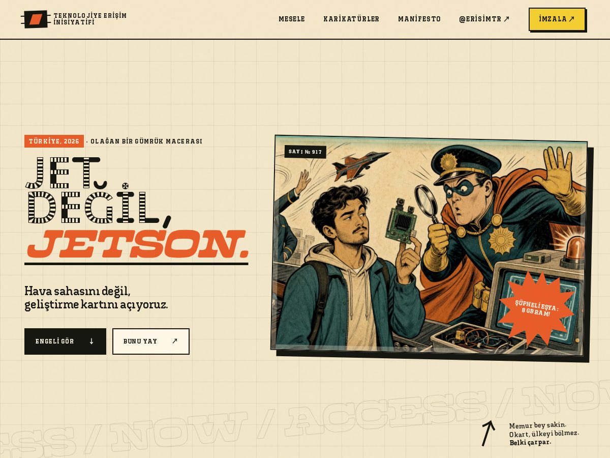 Landing-page snapshot of erisim.org