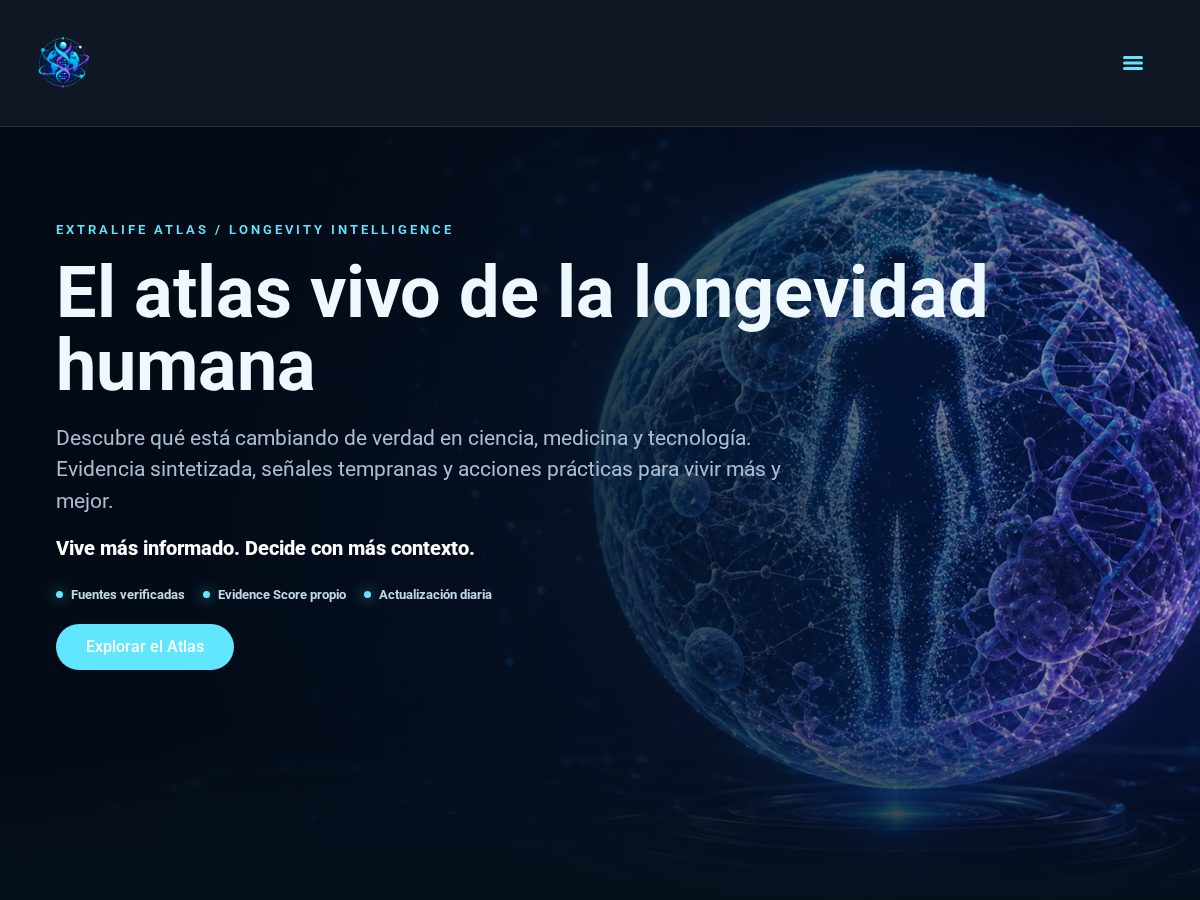 Landing-page snapshot of extralifeatlas.com