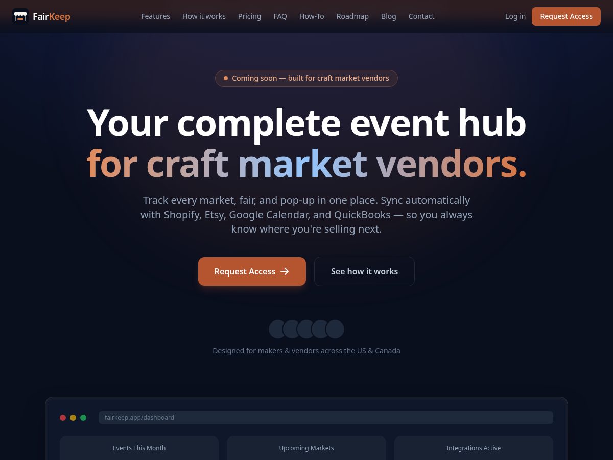 Landing-page snapshot of fairkeep.app