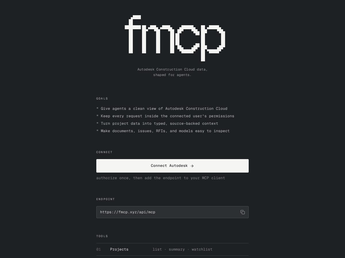 Landing-page snapshot of fmcp.xyz
