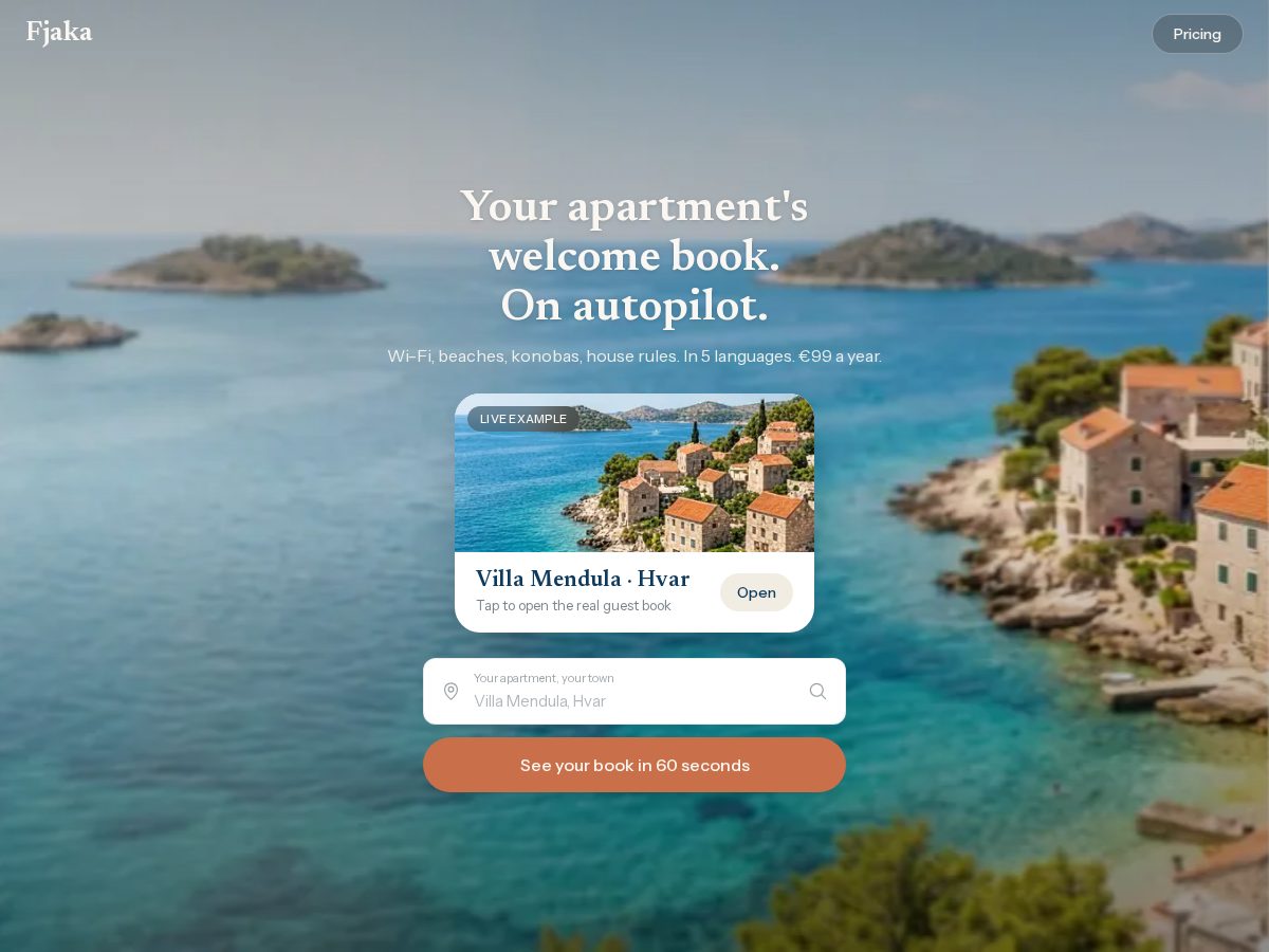 Landing-page snapshot of getfjaka.com