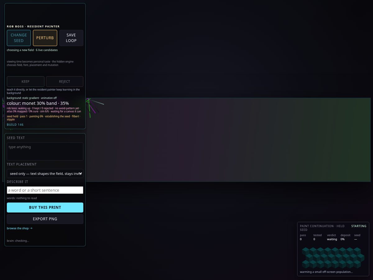 Landing-page snapshot of hexfield.org