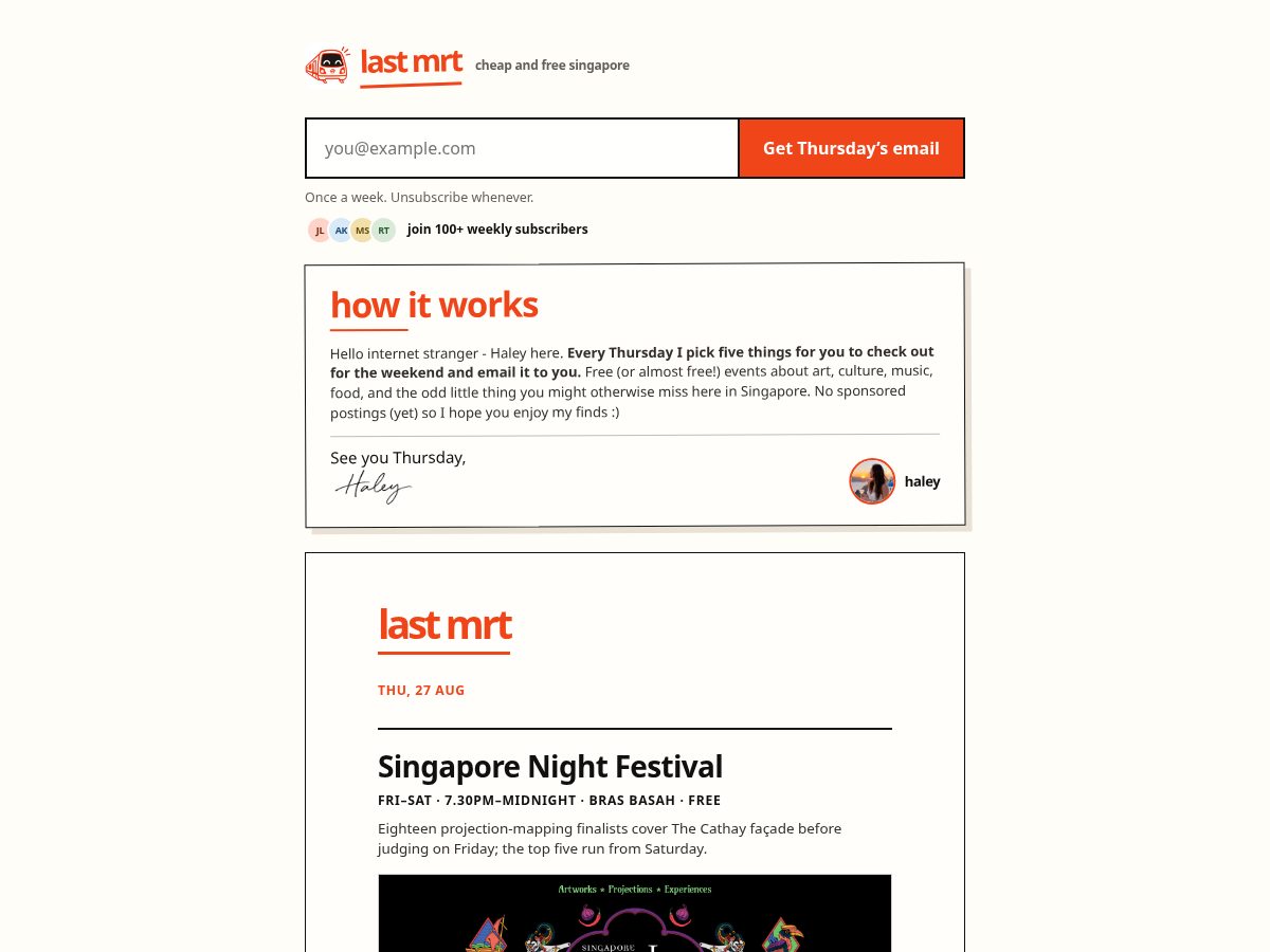 Landing-page snapshot of lastmrt.com