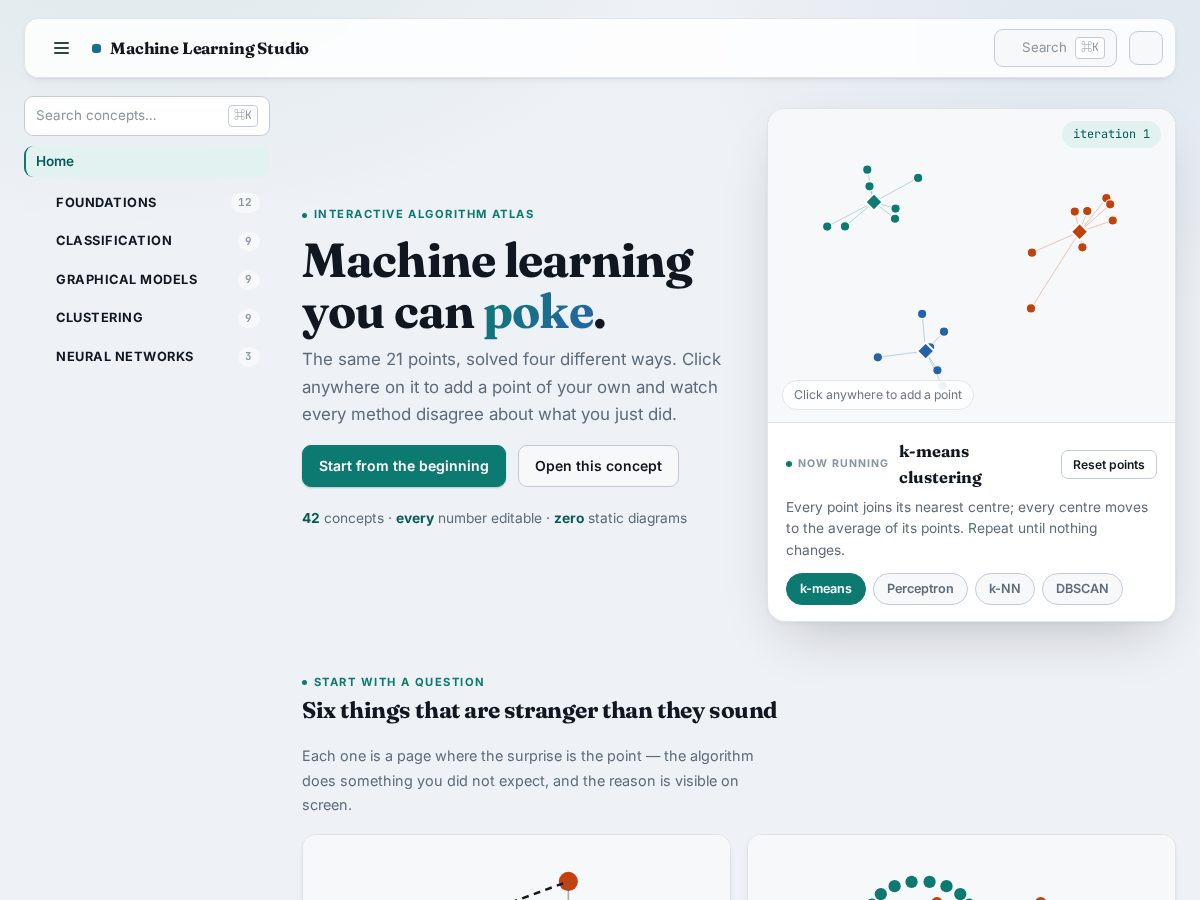 Landing-page snapshot of learnvisually.fun