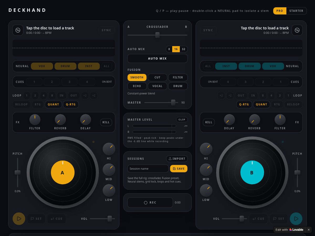 Landing-page snapshot of mixmeup.cloud