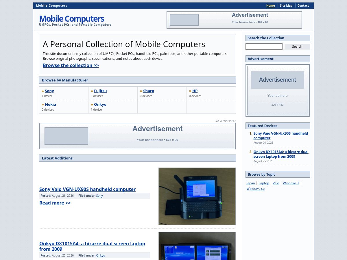 Landing-page snapshot of mobilecomputers.net