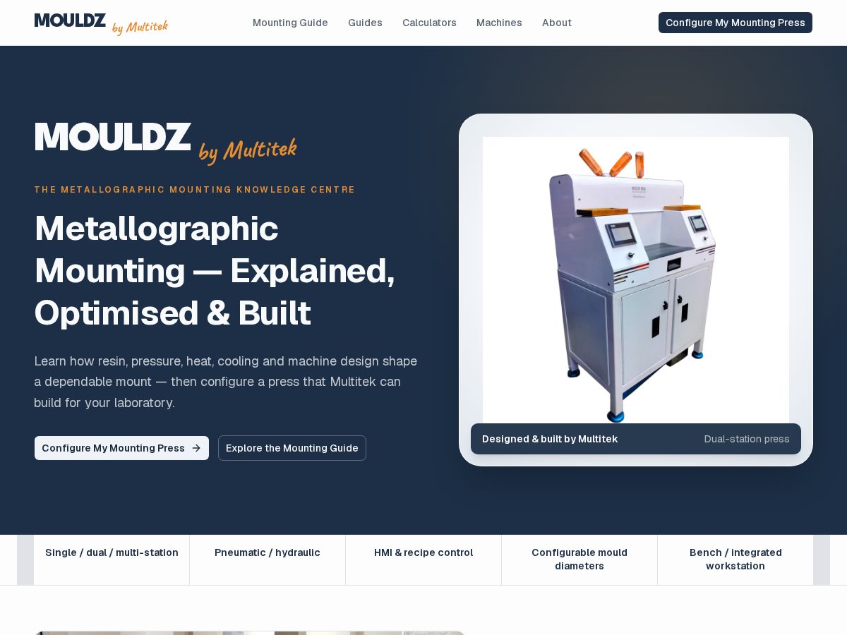 Landing-page snapshot of mouldz.com