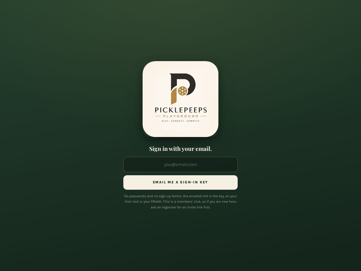Landing-page snapshot of picklepeepsplayground.com