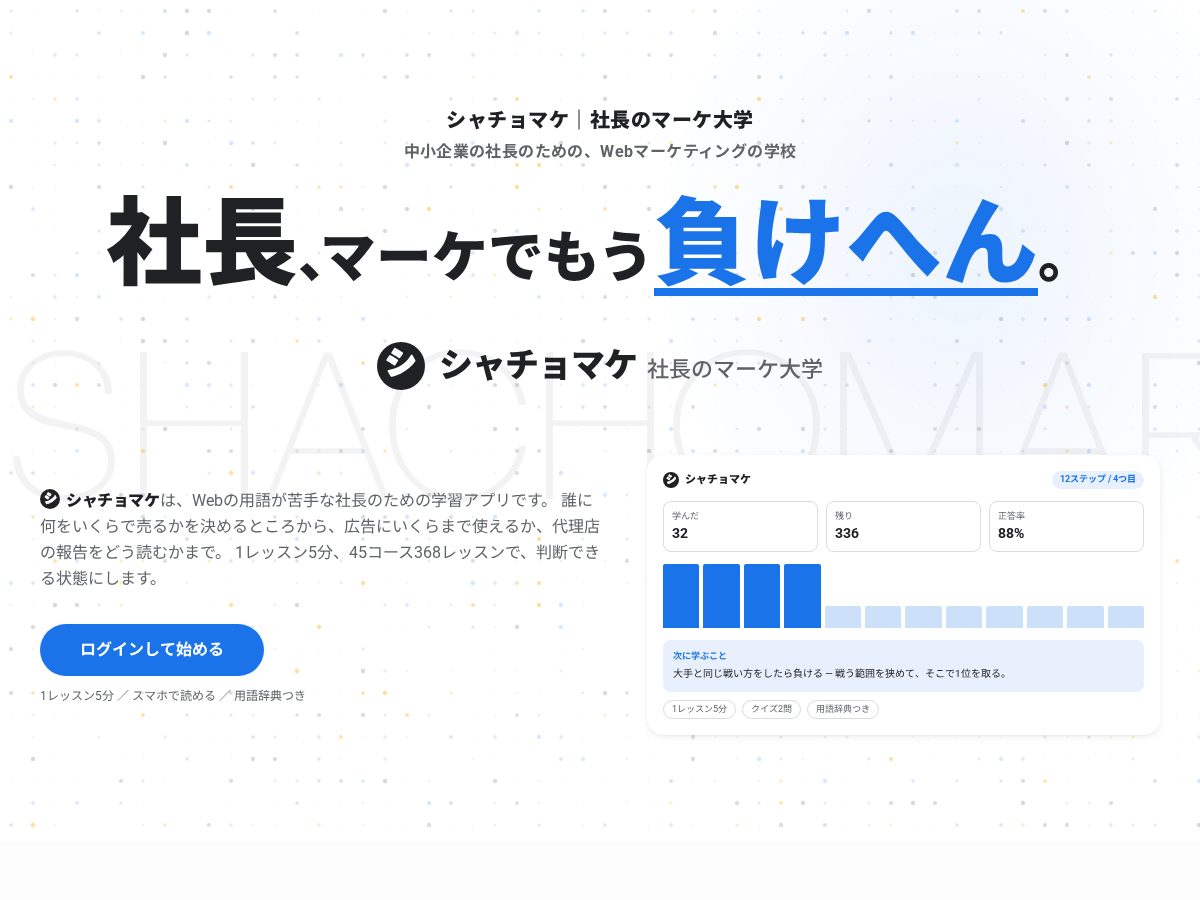 Landing-page snapshot of shachomarke.com