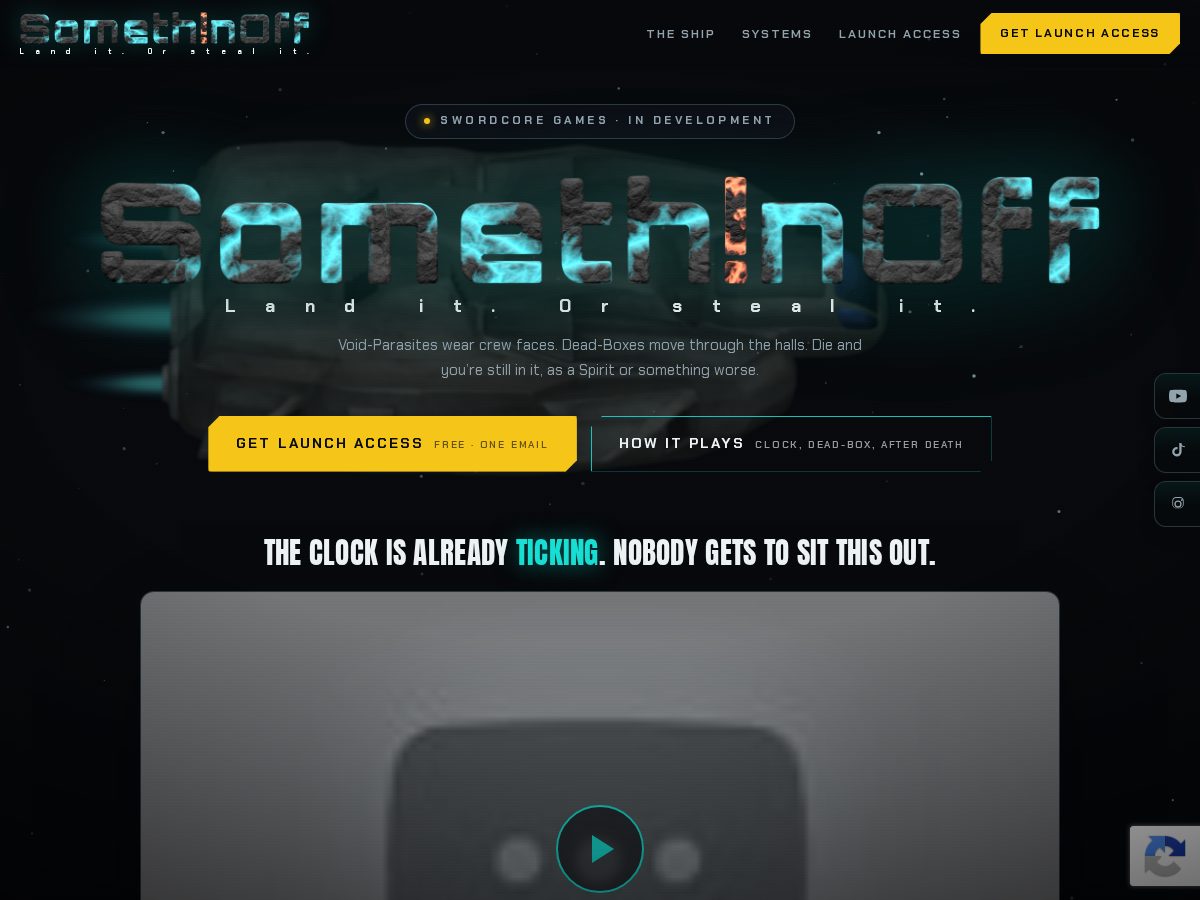 Landing-page snapshot of somethinoff.com