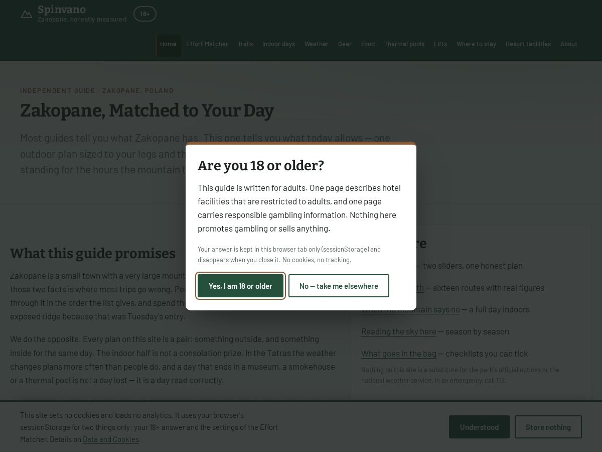 Landing-page snapshot of spinvano.pro