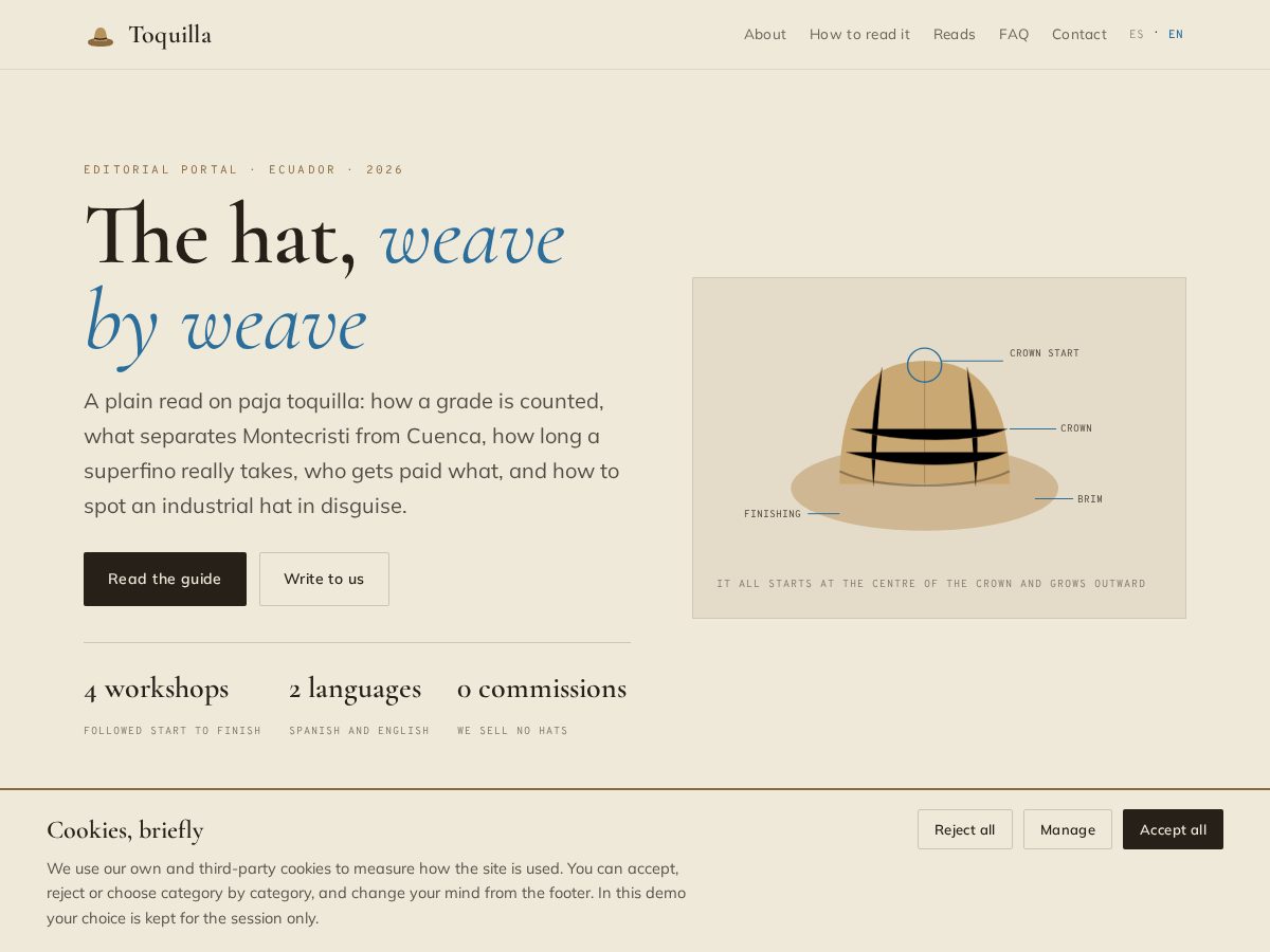 Landing-page snapshot of taten.digital