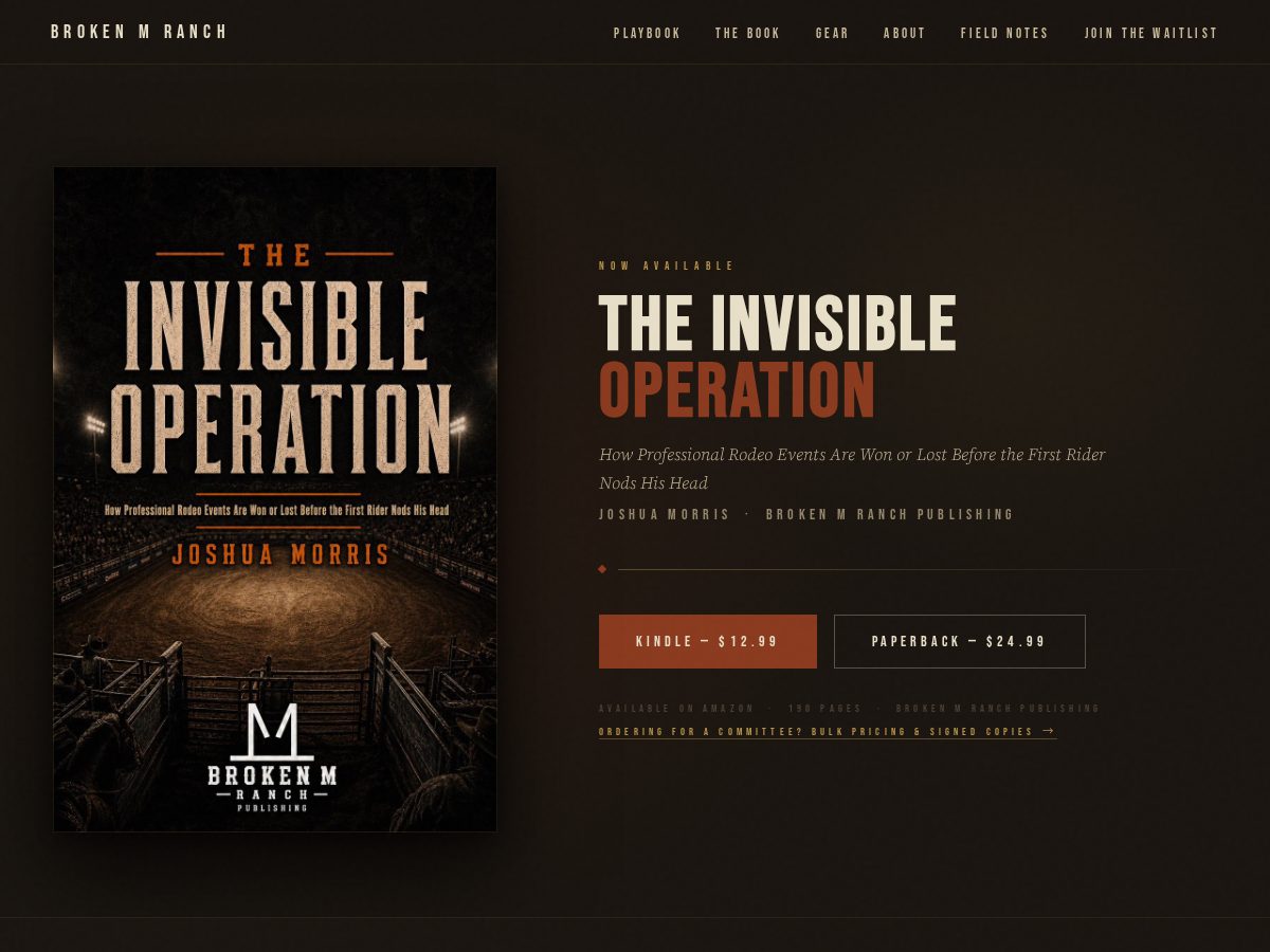 Landing-page snapshot of theinvisibleoperation.com