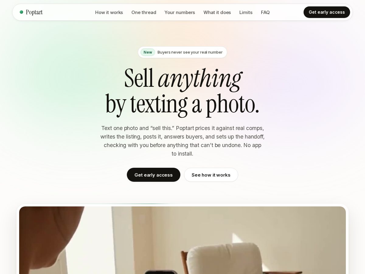 Landing-page snapshot of trypoptart.com