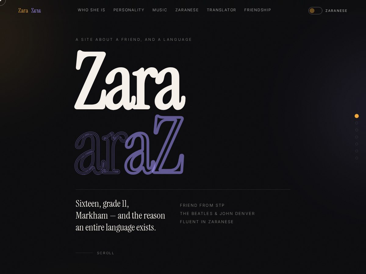 Landing-page snapshot of zaragandhi.com
