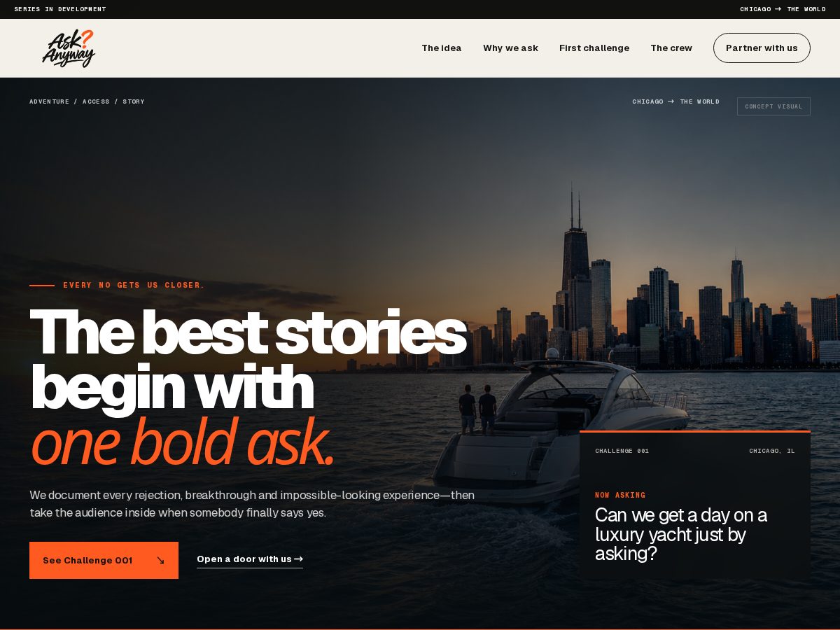 Landing-page snapshot of askanywaymedia.com