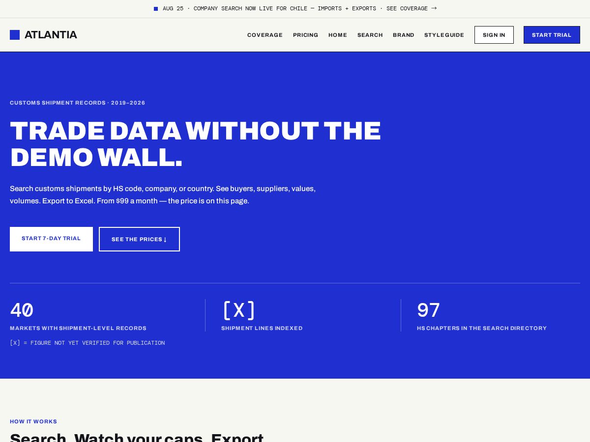 Landing-page snapshot of atlantia.app