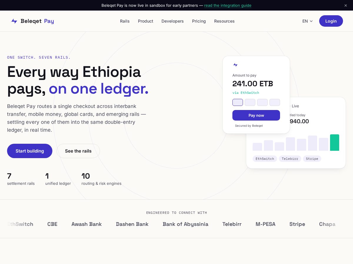 Landing-page snapshot of beleqetpay.com