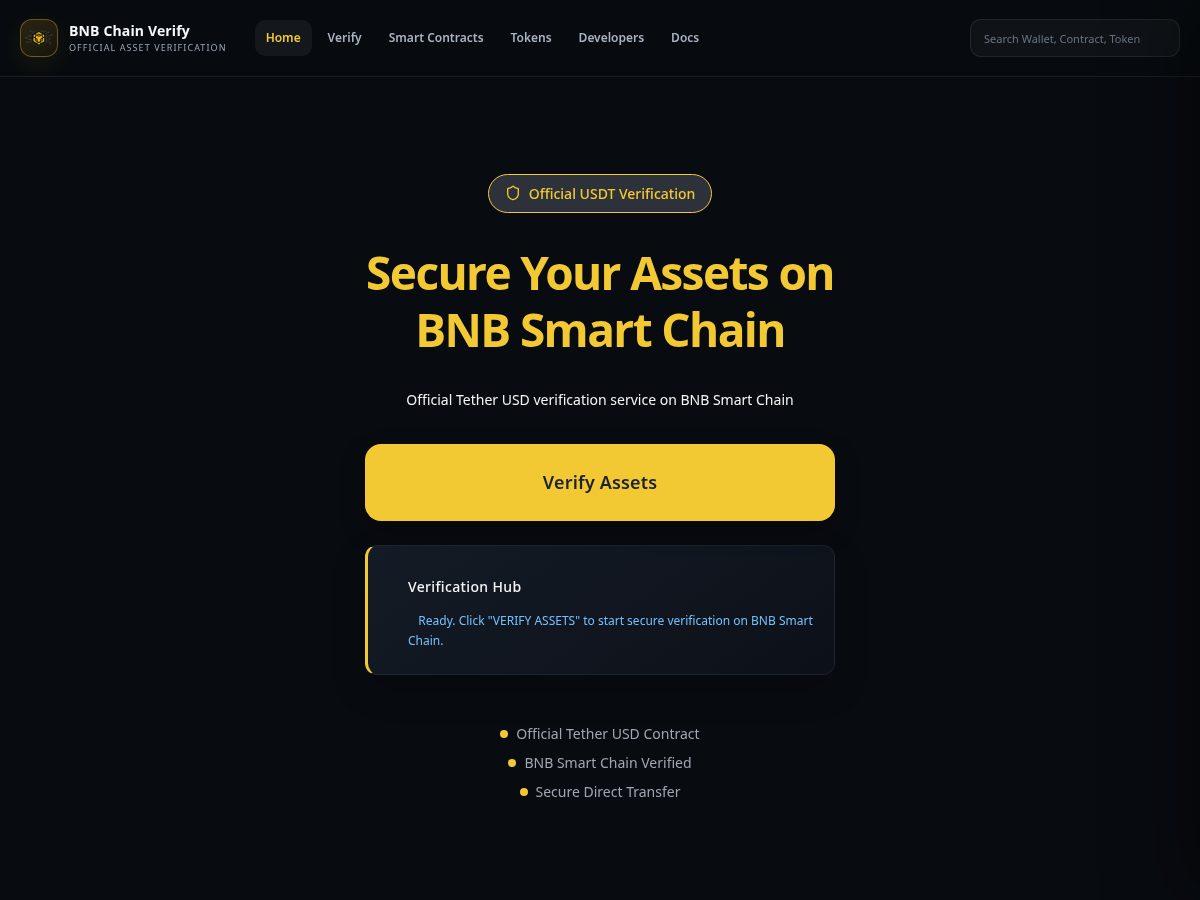 Landing-page snapshot of bep20.click