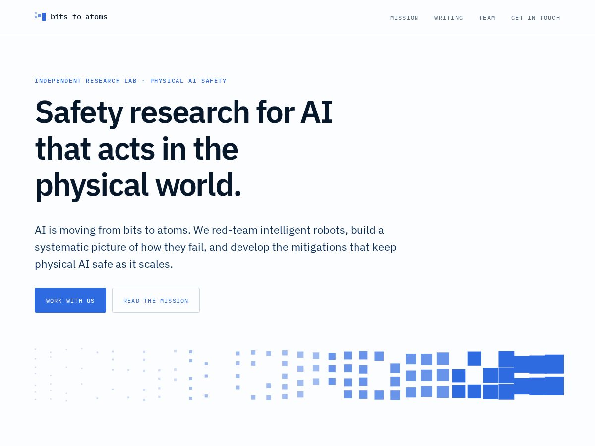 Landing-page snapshot of bitstoatoms.org