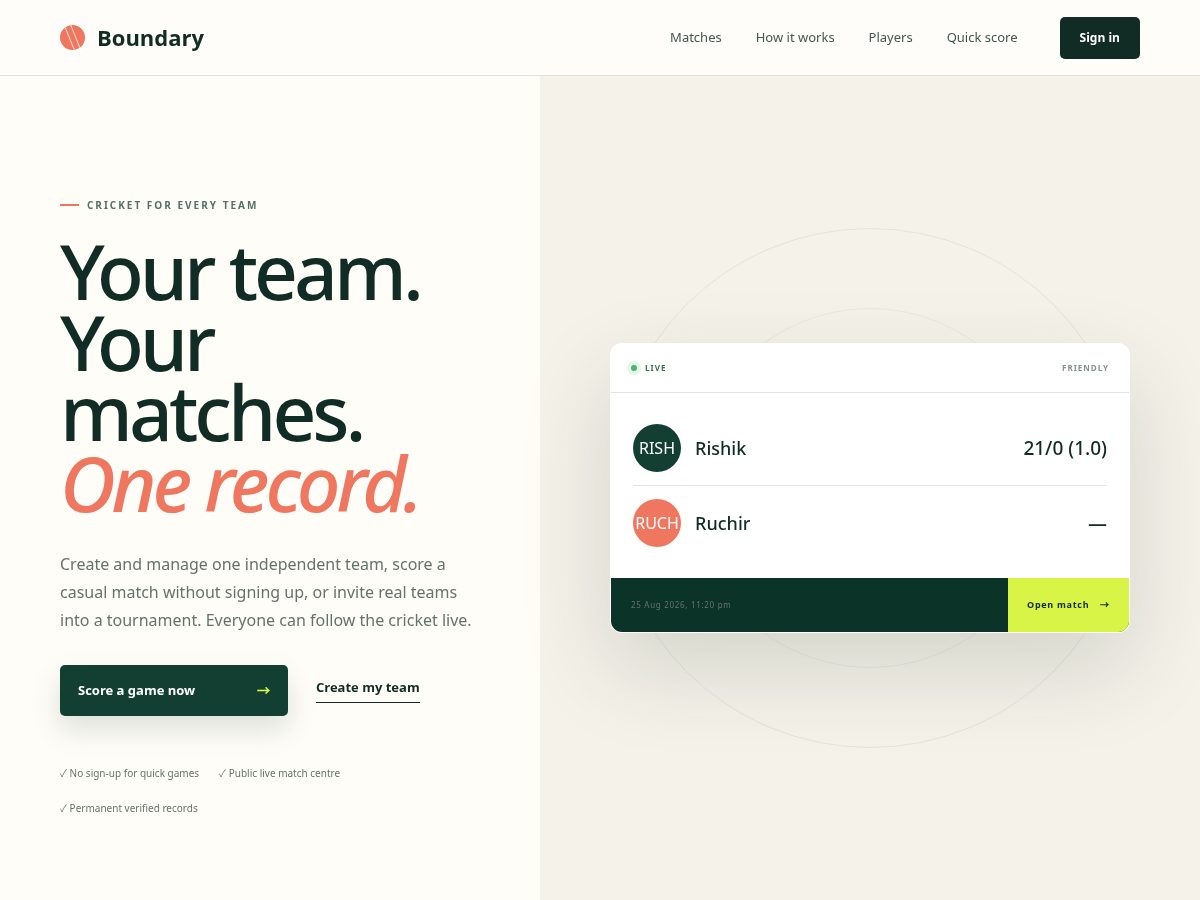 Landing-page snapshot of boundarynz.com