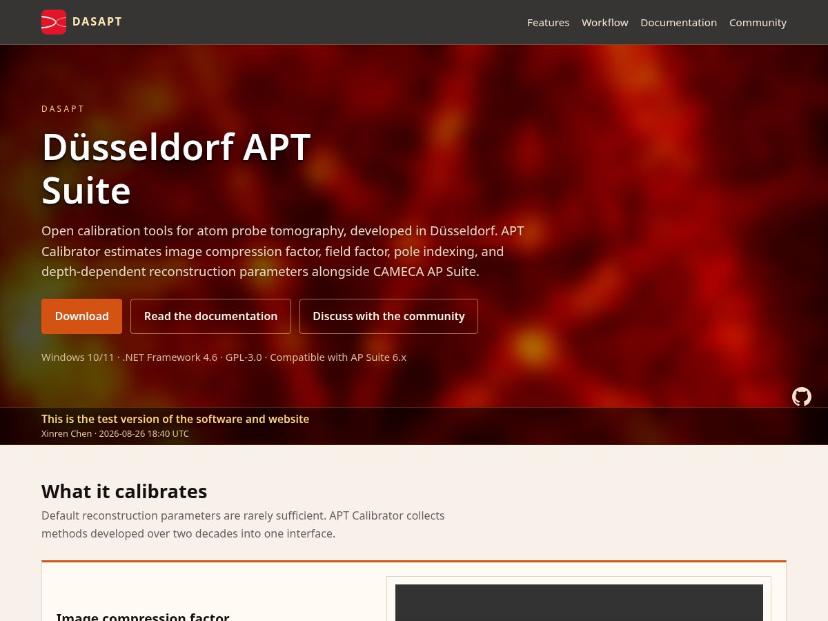 Landing-page snapshot of dasapt.com