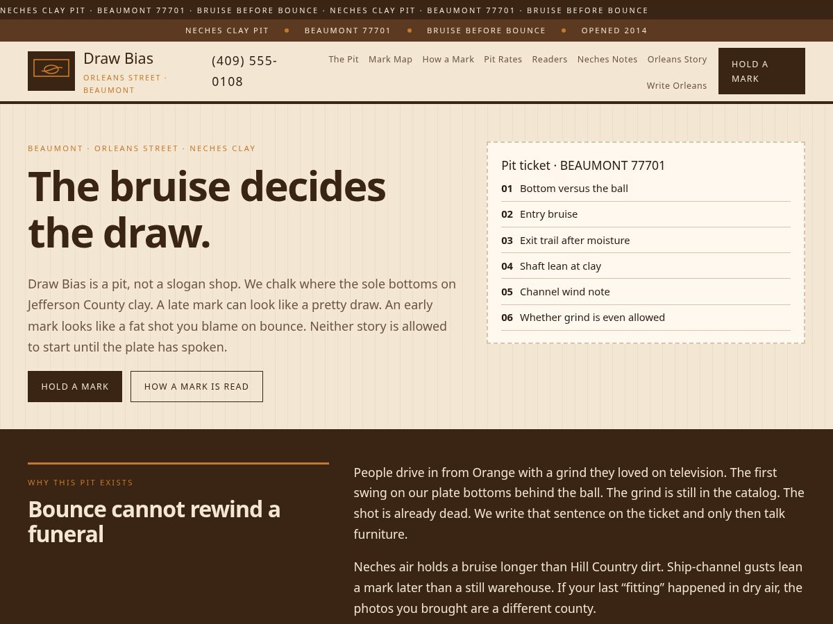 Landing-page snapshot of drawbiaslab.click