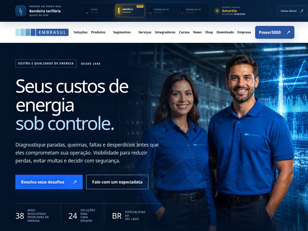 Landing-page snapshot of embrasul.cloud