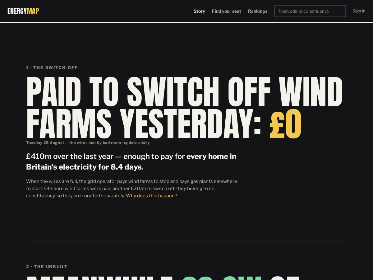 Landing-page snapshot of energymap.app