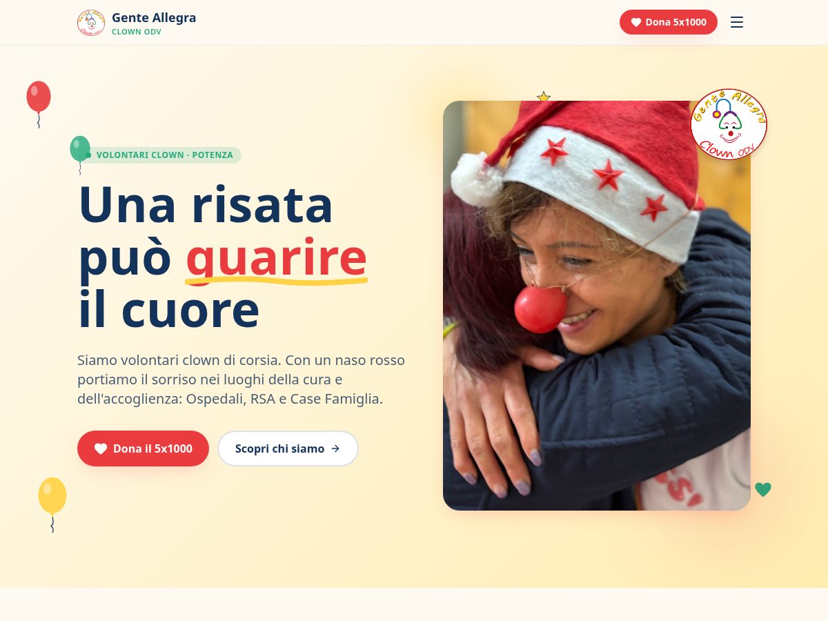 Landing-page snapshot of genteallegra.org