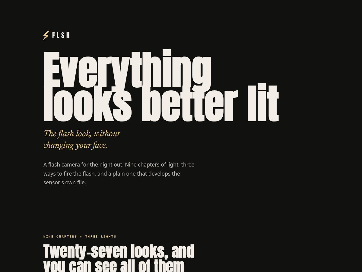 Landing-page snapshot of getflsh.com